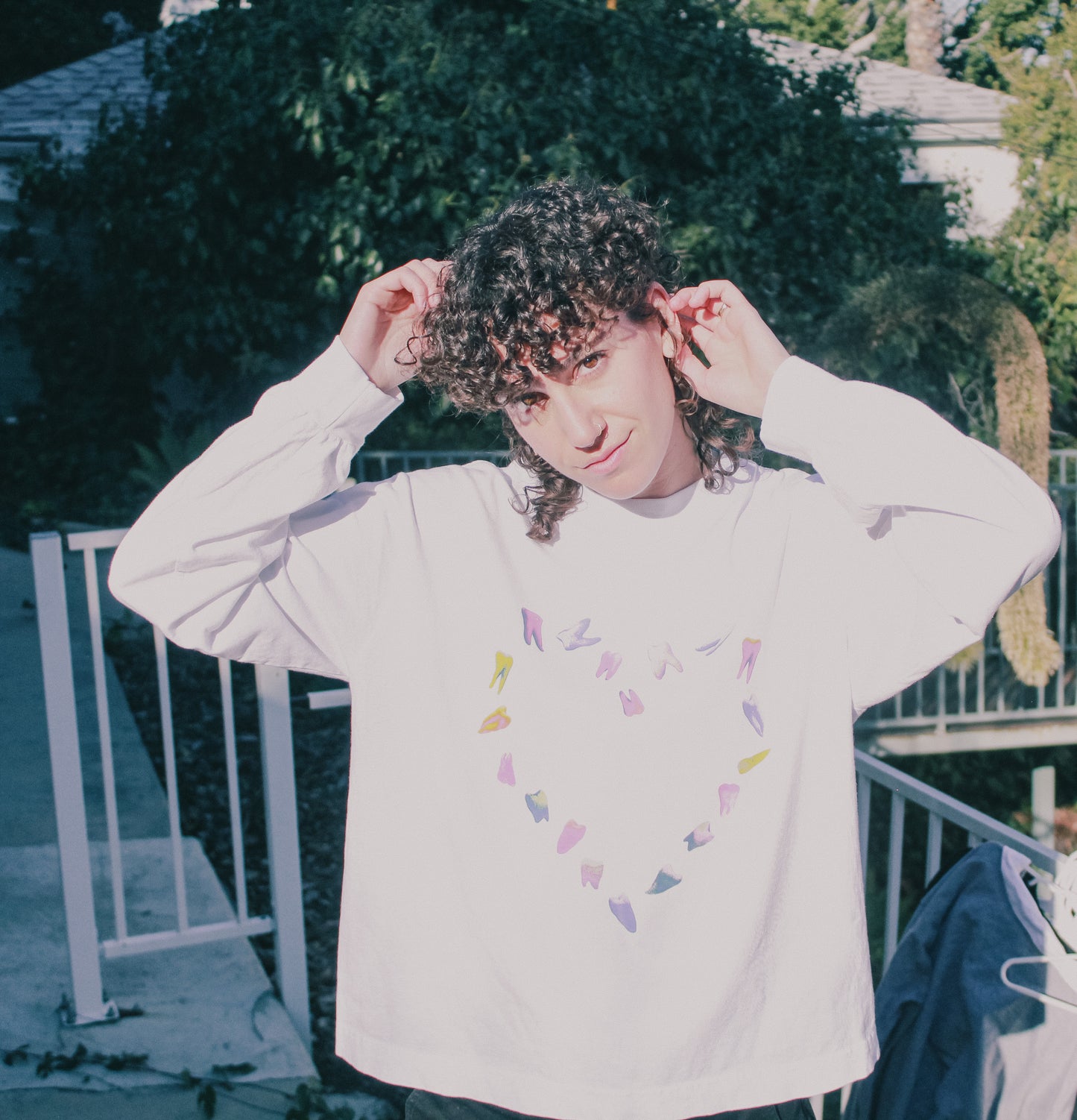 Teeth Heart Long Sleeve Tee