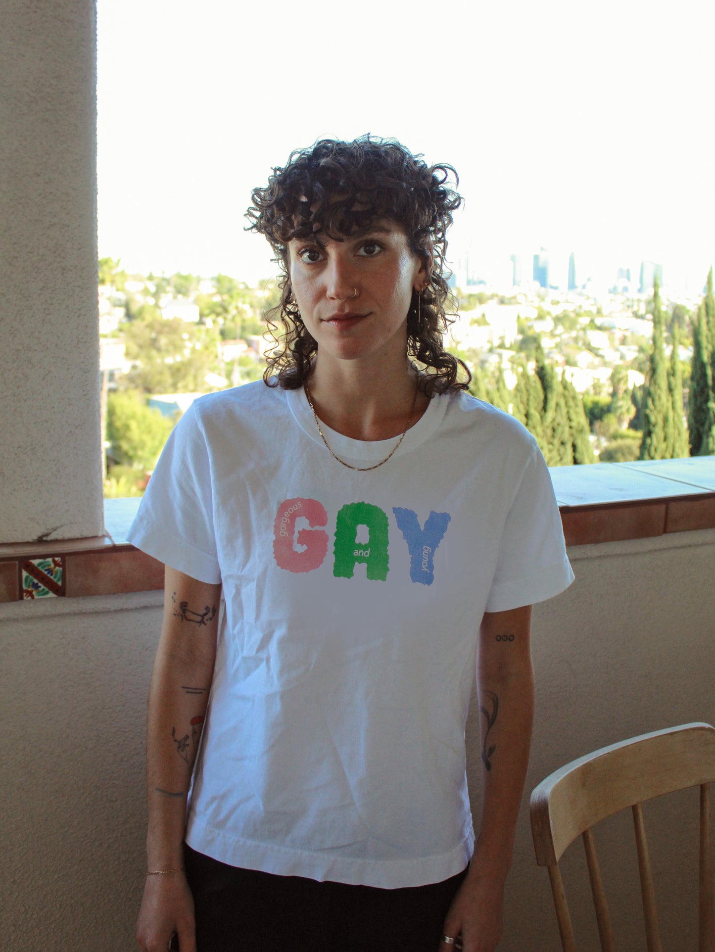 Scribble GAY Tailored Tee