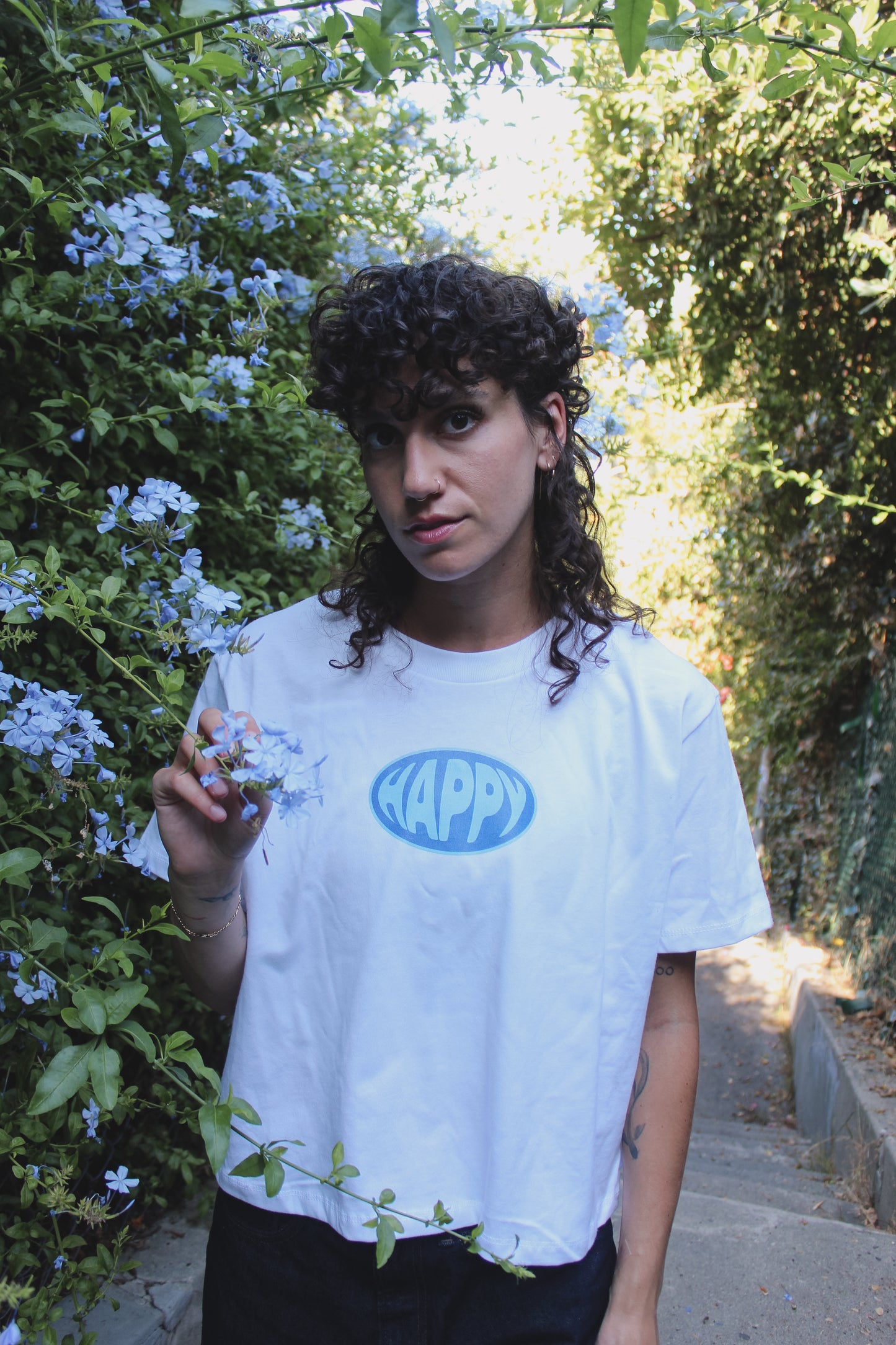Blue Happy Tee