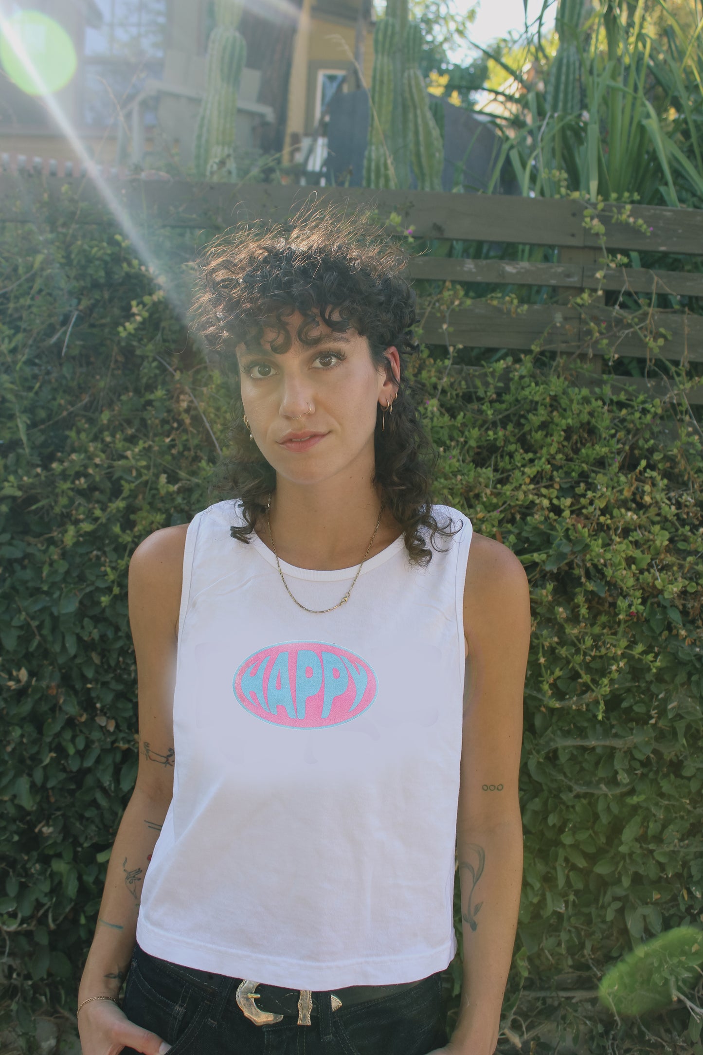 Pink & Blue Happy Tank