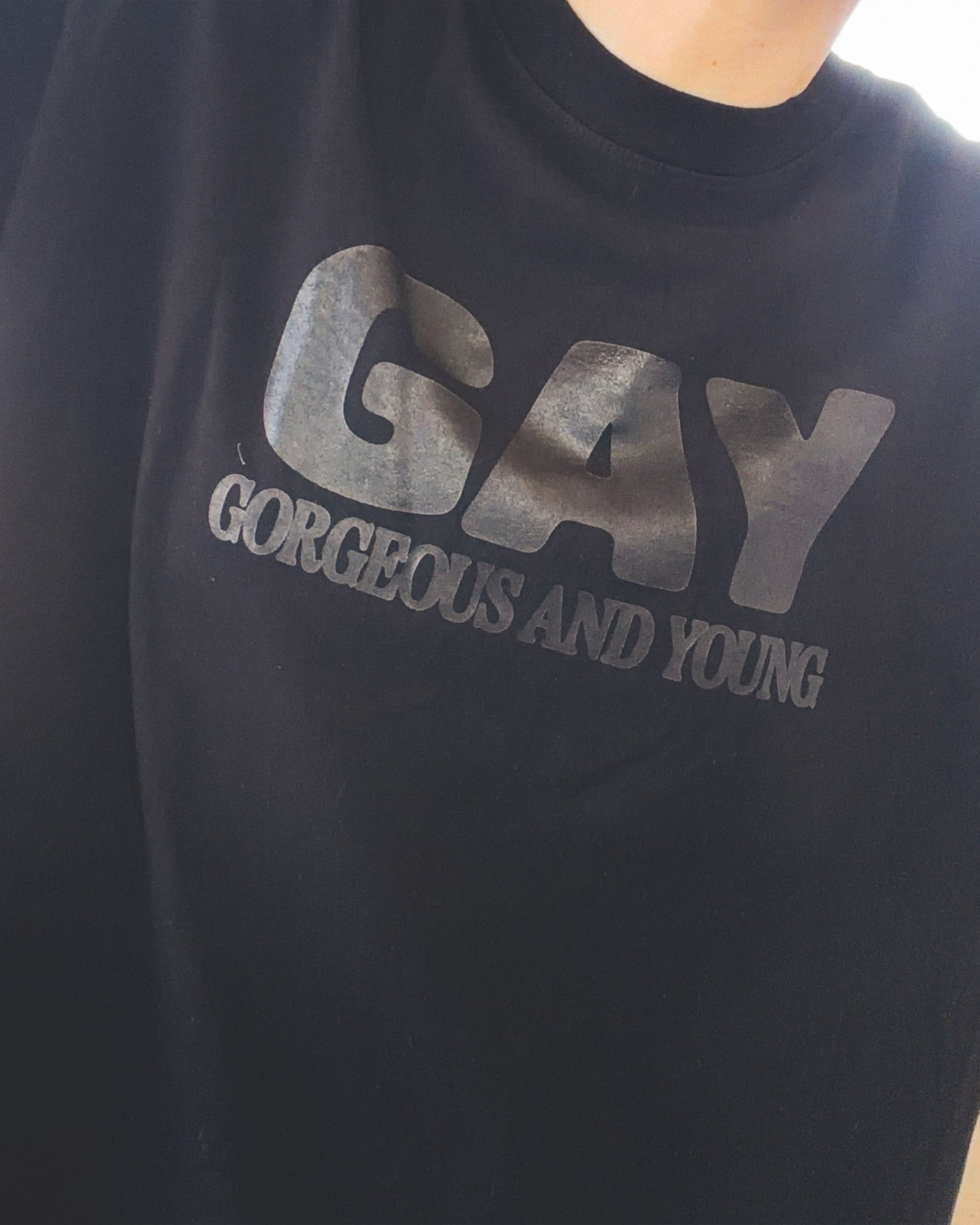 G.A.Y. black tee
