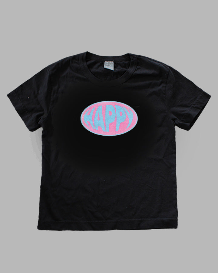 Pink & Blue Happy Tailored Tee
