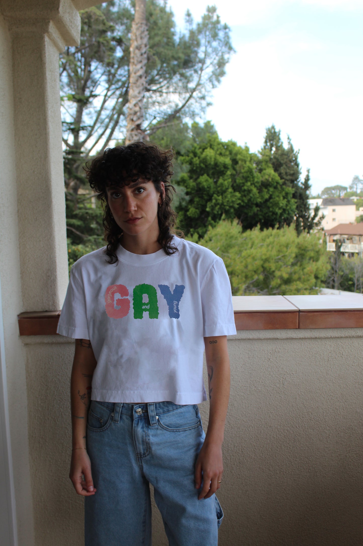 Scribble Gay Baby Tee