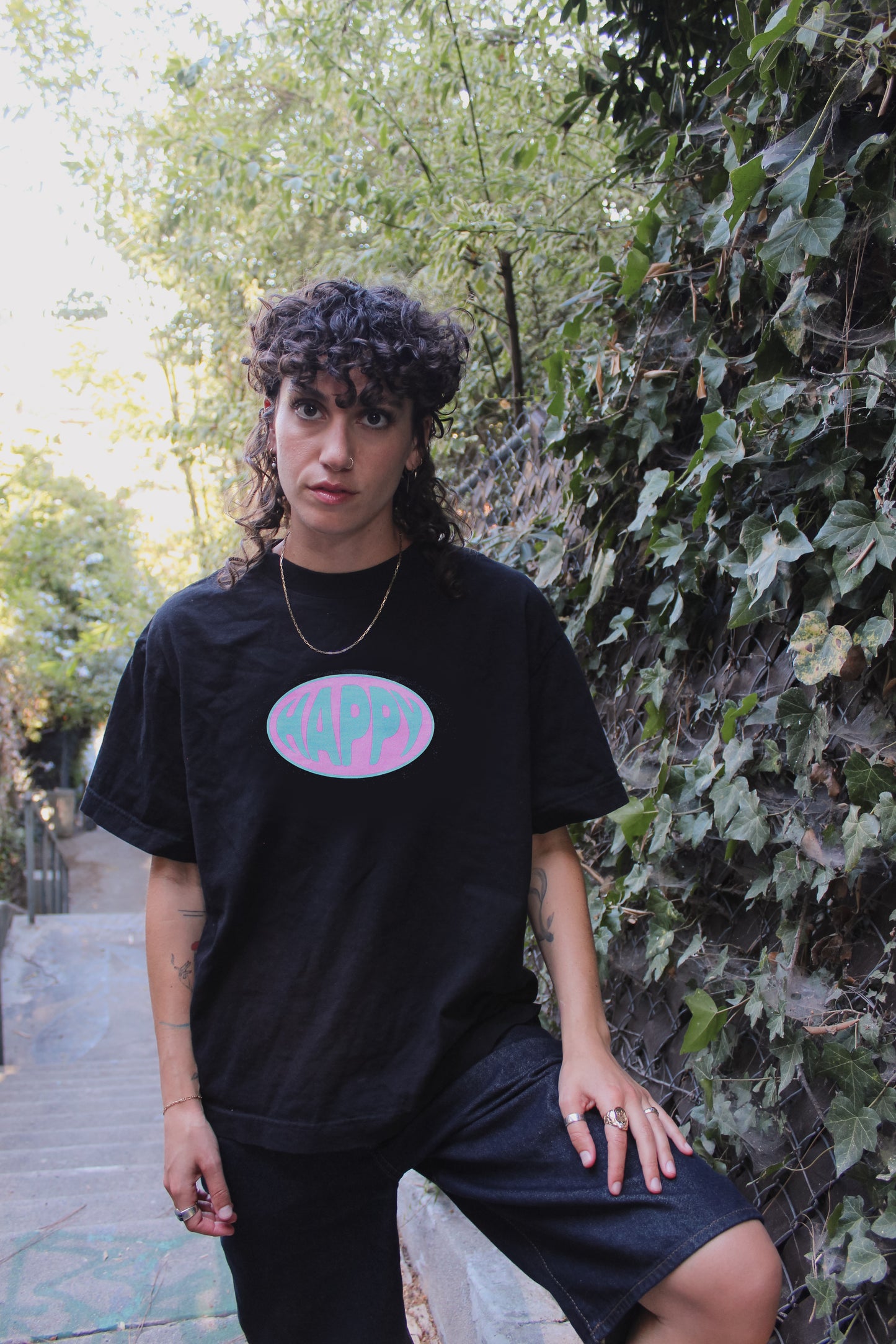 Pink & Blue Happy Tee