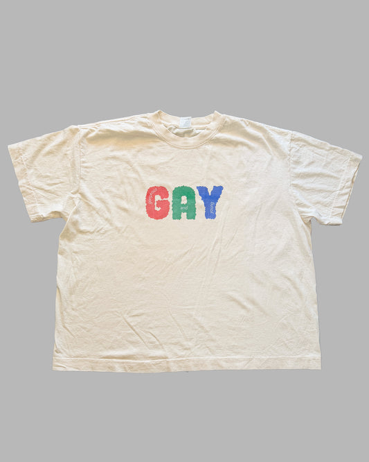 Scribble Gay Beige Tee