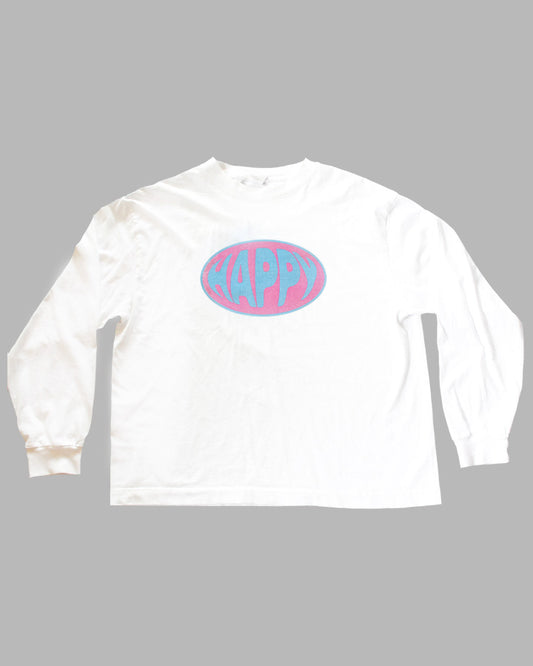 Pink & Blue Happy Long Sleeve Tee