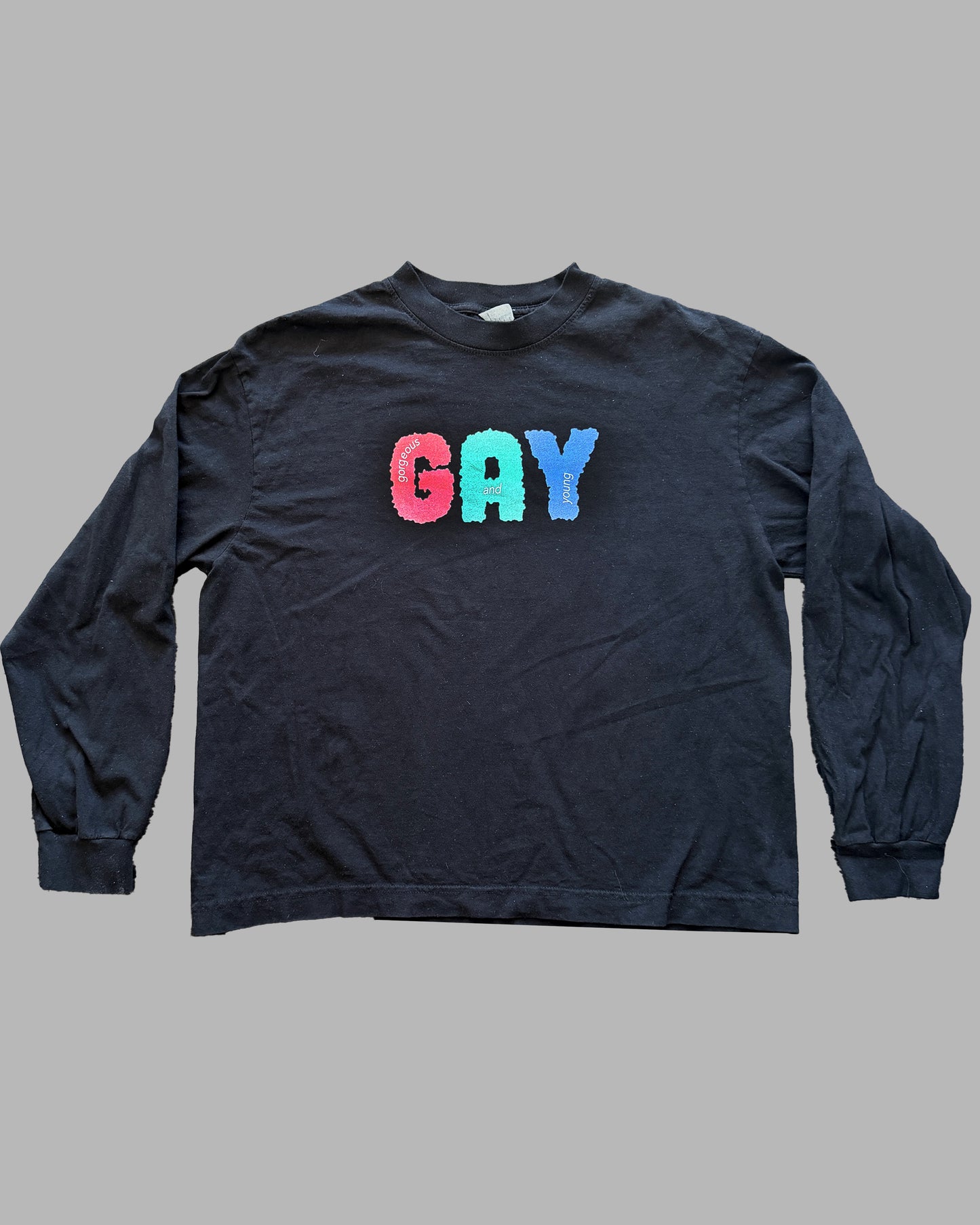 Scribble Gay Black Longsleeve