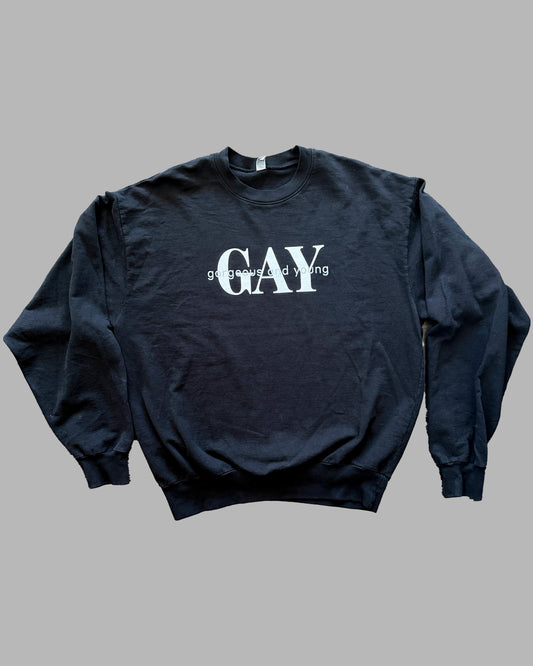 Serif G.A.Y. Black Crewneck Sweatshirt
